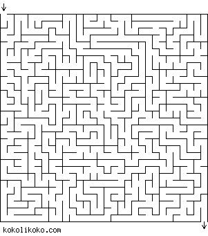 Printable Maze Game