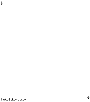 Printable Maze Game