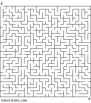 Printable Maze Game