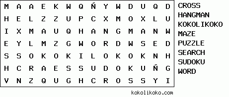 Word search Puzzle