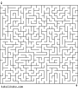 Printable Maze Game