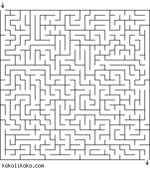 Printable Maze Game