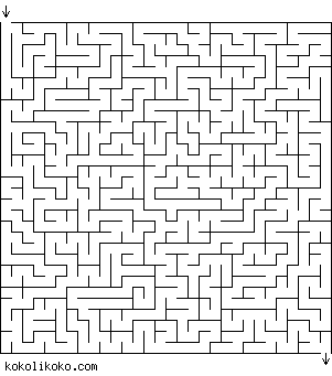 Printable Maze Game