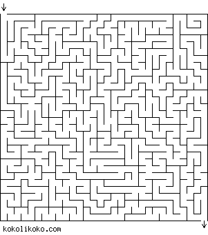 Printable Maze Game